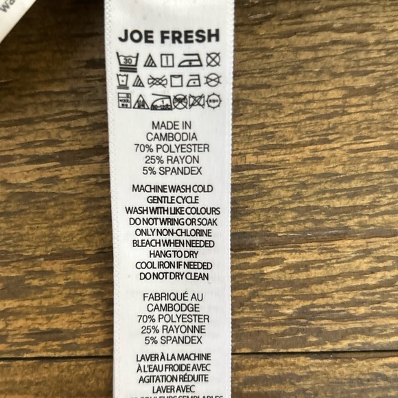 JOE FRESH Black 3/4 sleeves Jersey Cotton Mini  Dress Basic Minimalist Classic - Picture 7 of 8